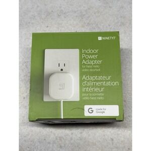 NWB Ninety7 Indoor Power Adapter For Nest Hello Video‎ Doorbell White